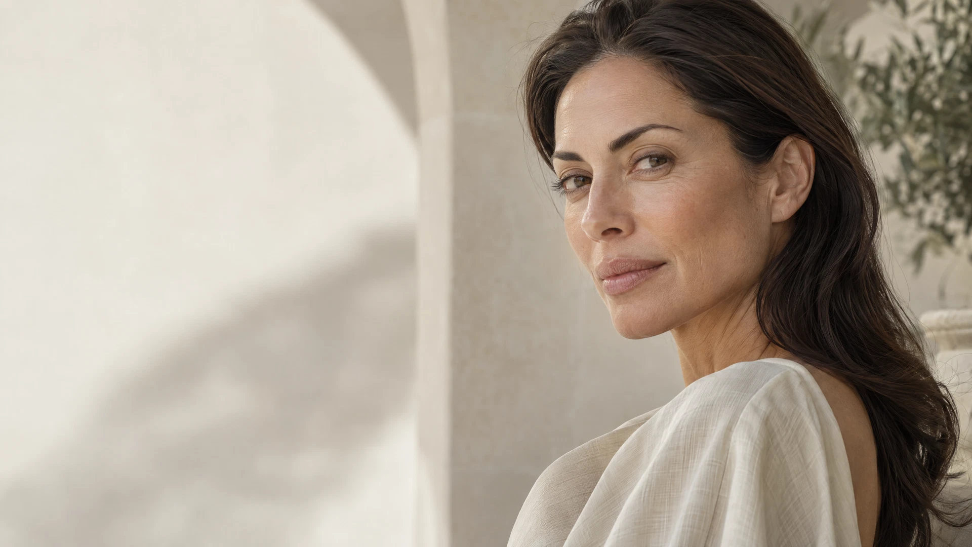 Illustrative campaign portrait for Serenity Med Spa's physician-led aesthetic care